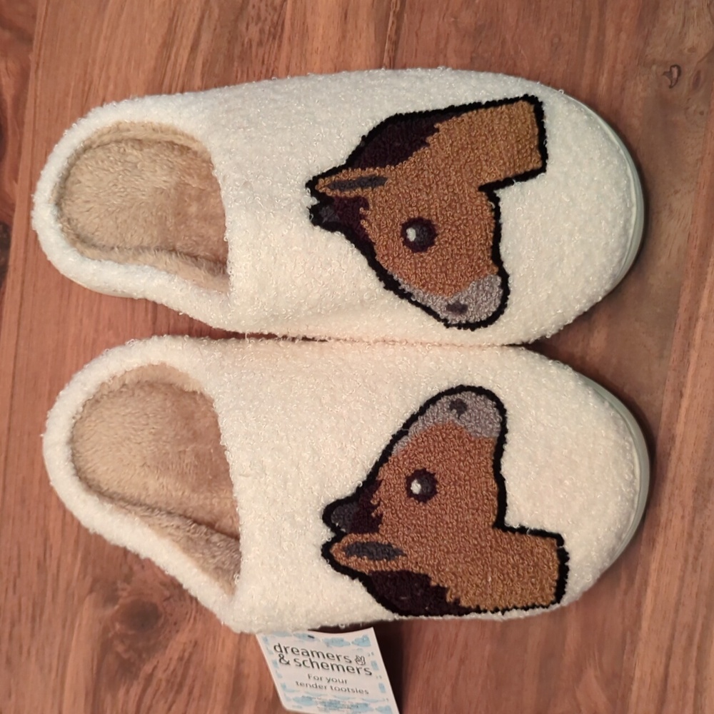 Horse Emoji slippers